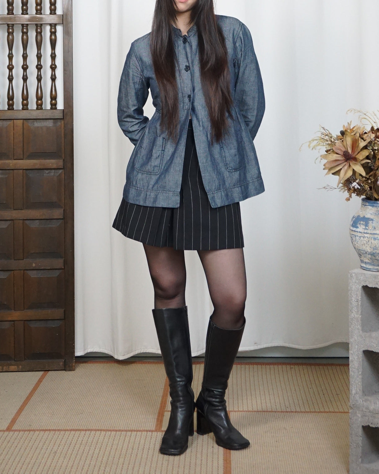 PRADA Linen–Cotton Shacket c.90s