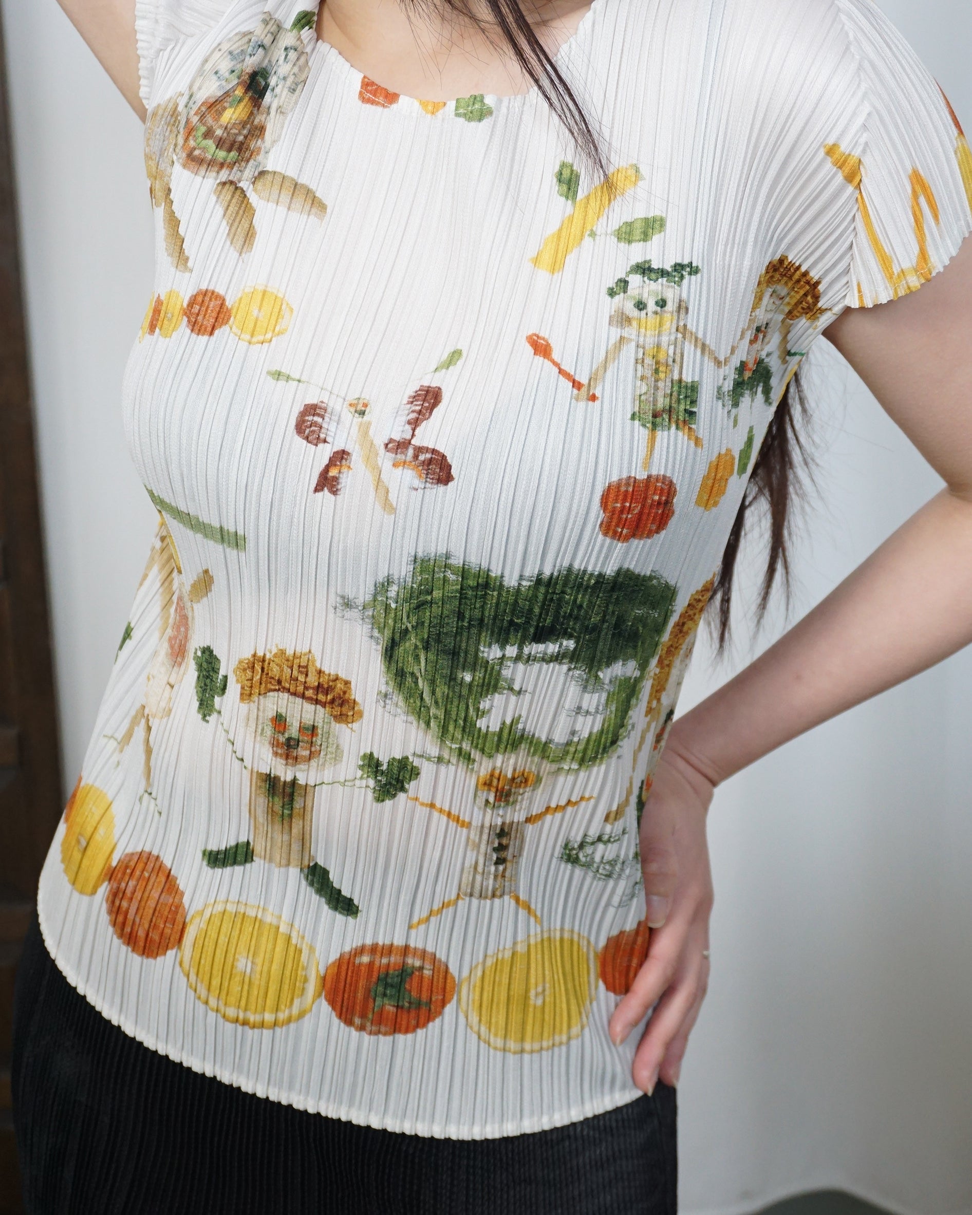 PLEATS PLEASE Vegetable Fairy Pleated Top SS2004