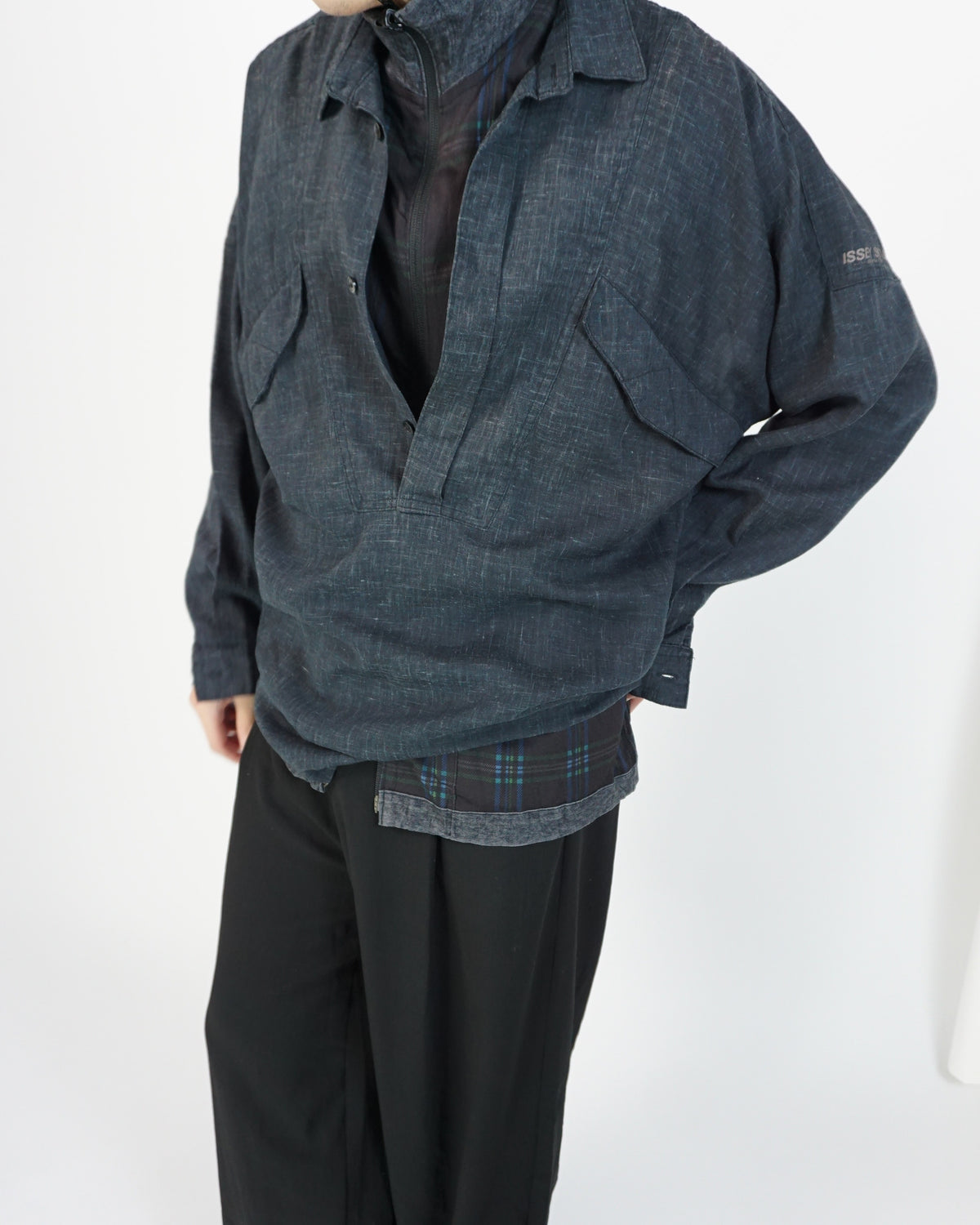 ISSEY MIYAKE X SKYLINE Pull-over Shirt c.Late 80s - alternate view
