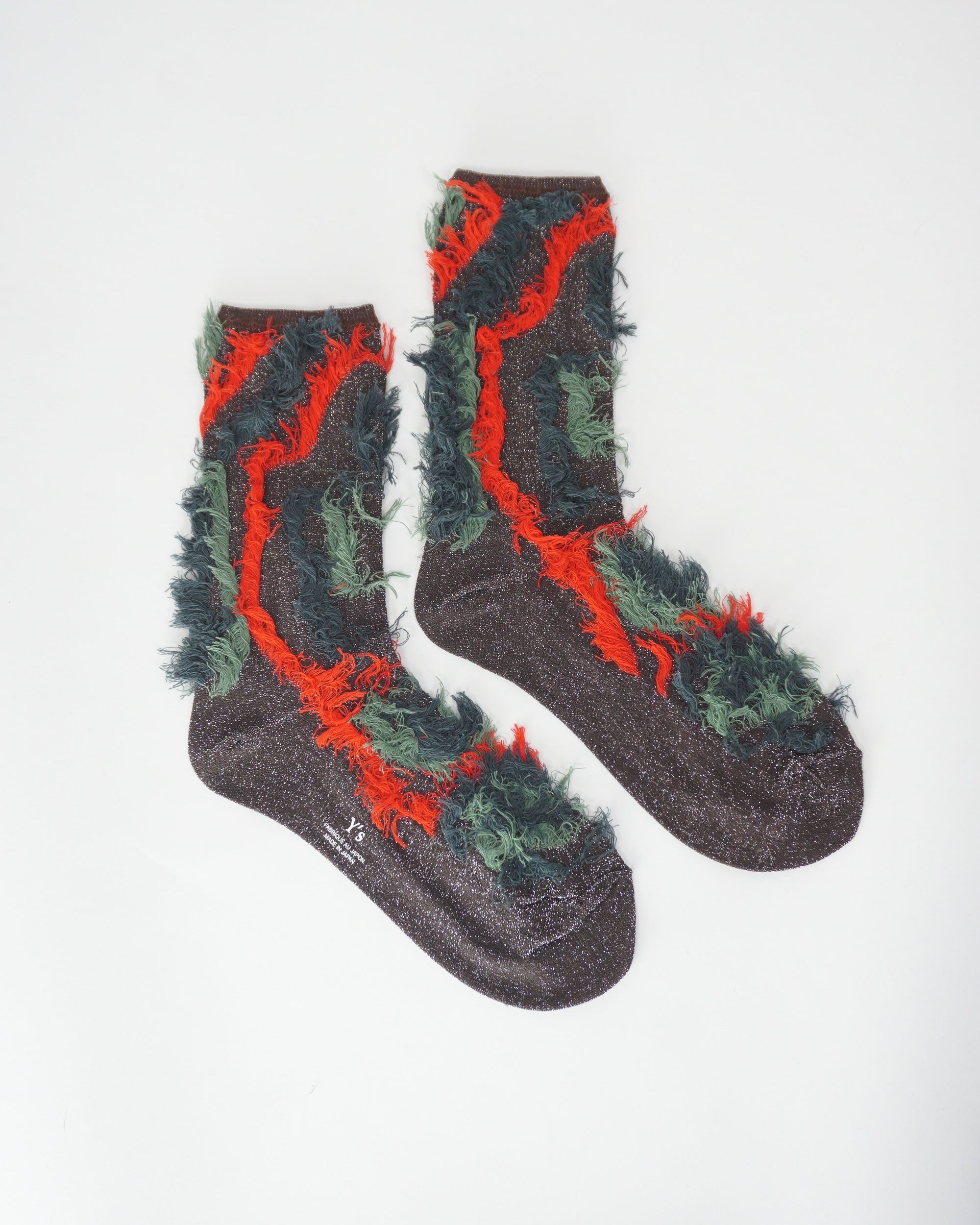 Y'S YOHJI YAMAMOTO Fuzzy Socks - alternate view
