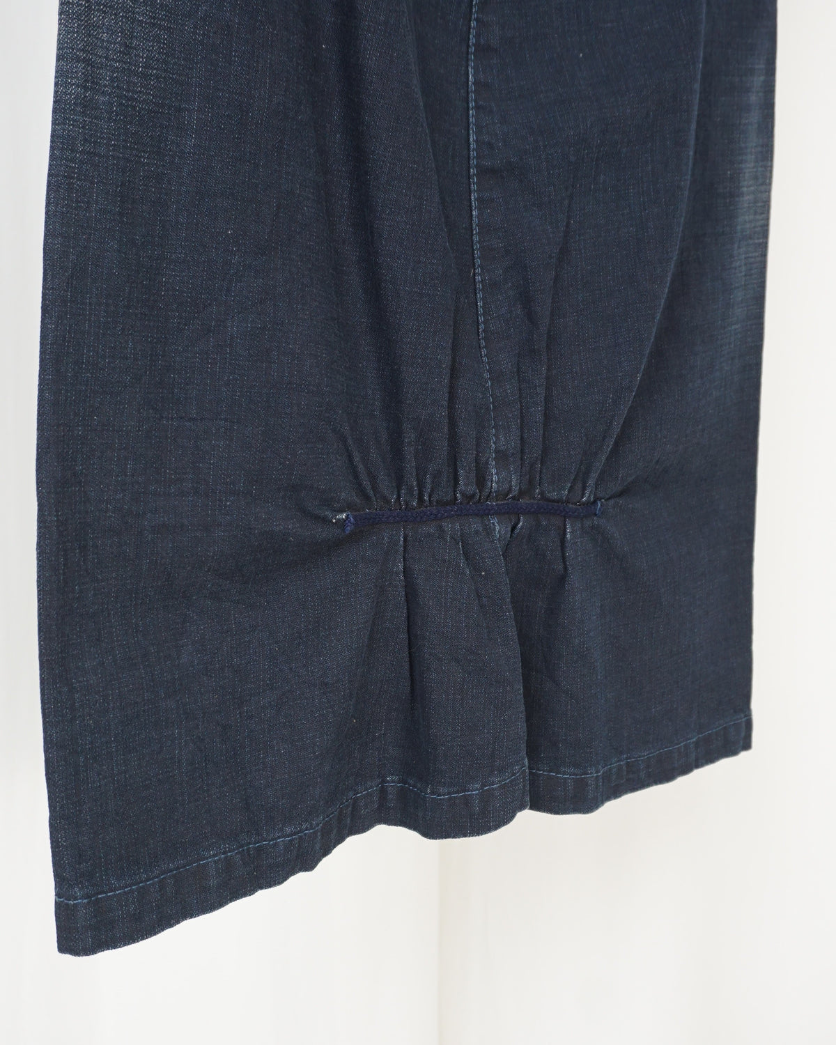 MARITHE+FRANCOIS GIRBAUD Gathered Denim Skirt