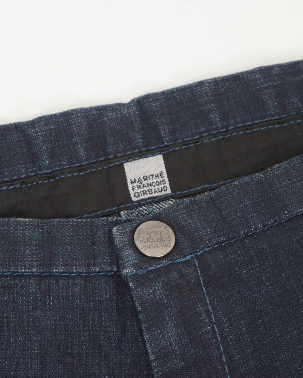 MARITHE+FRANCOIS GIRBAUD Gathered Denim Skirt