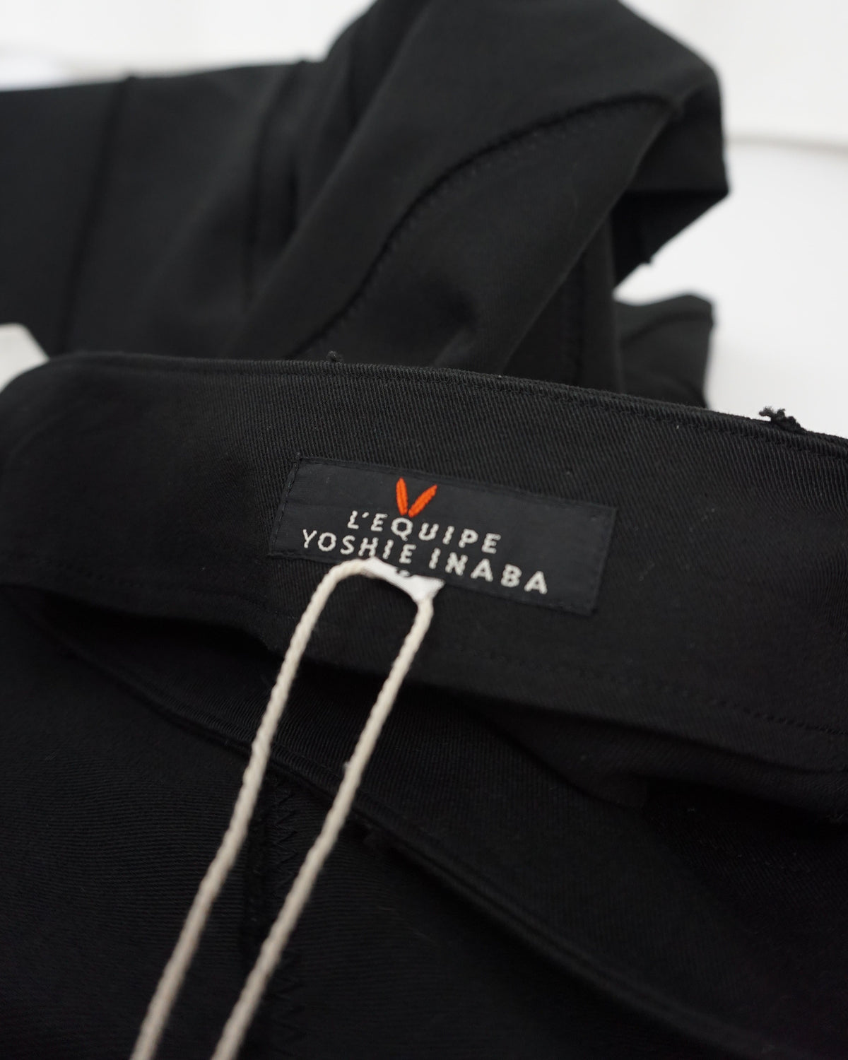 YOSHIE INABA Zig Zag Stitch Black Skirt c.Late 90s