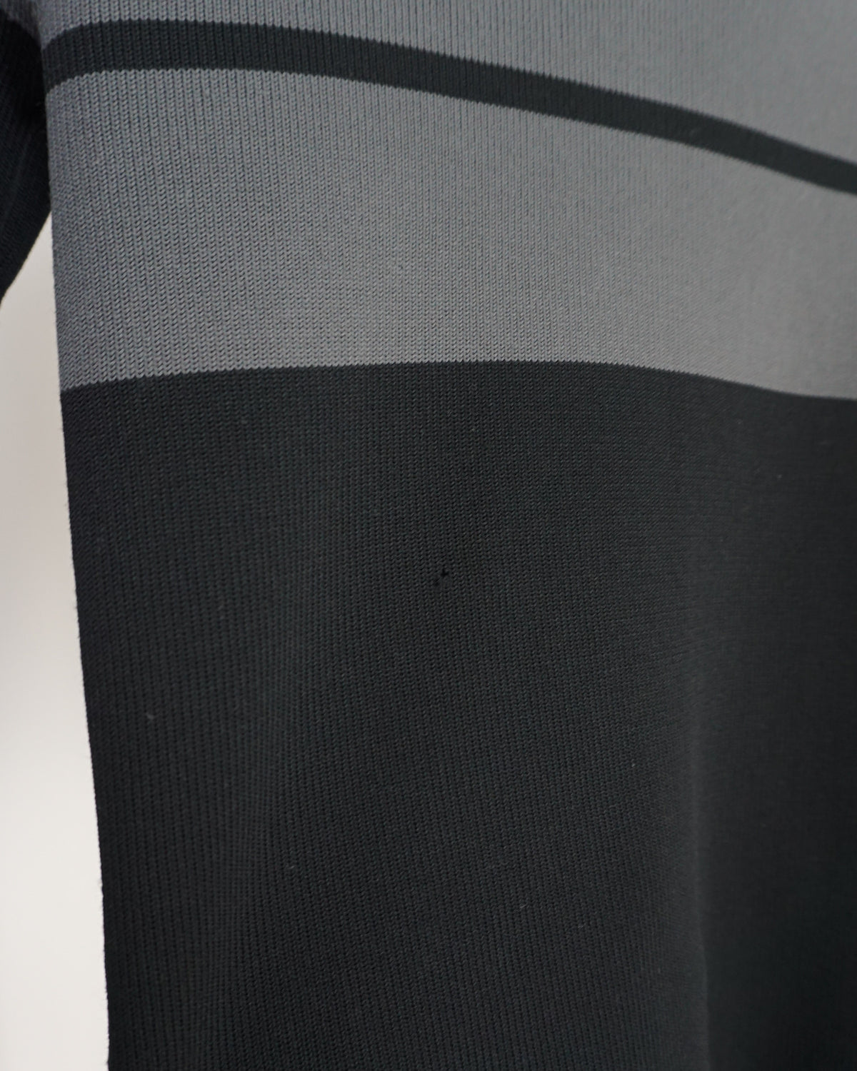 ISSEY MIYAKE Mock Neck Border Knit c.Late 90s