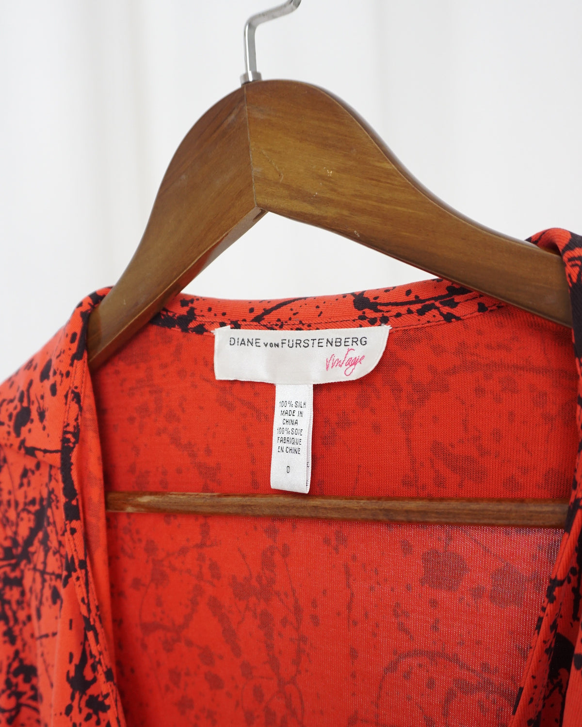 DIANE Von FURSTENBERG Silk Wrap Tie Top