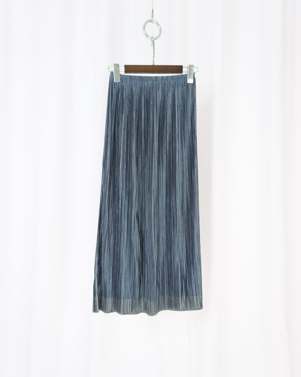 PLEATS PLEASE Green Maxi Skirt