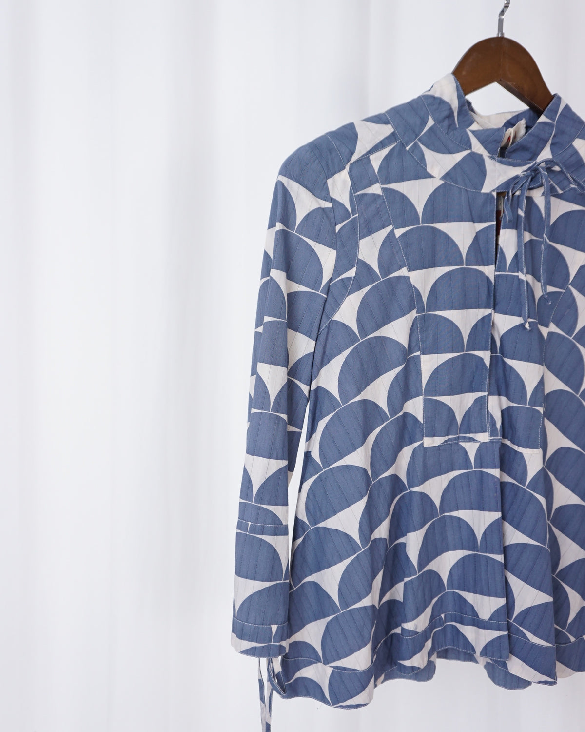 MARNI Geometric Tied Neck Blouse - alternate view