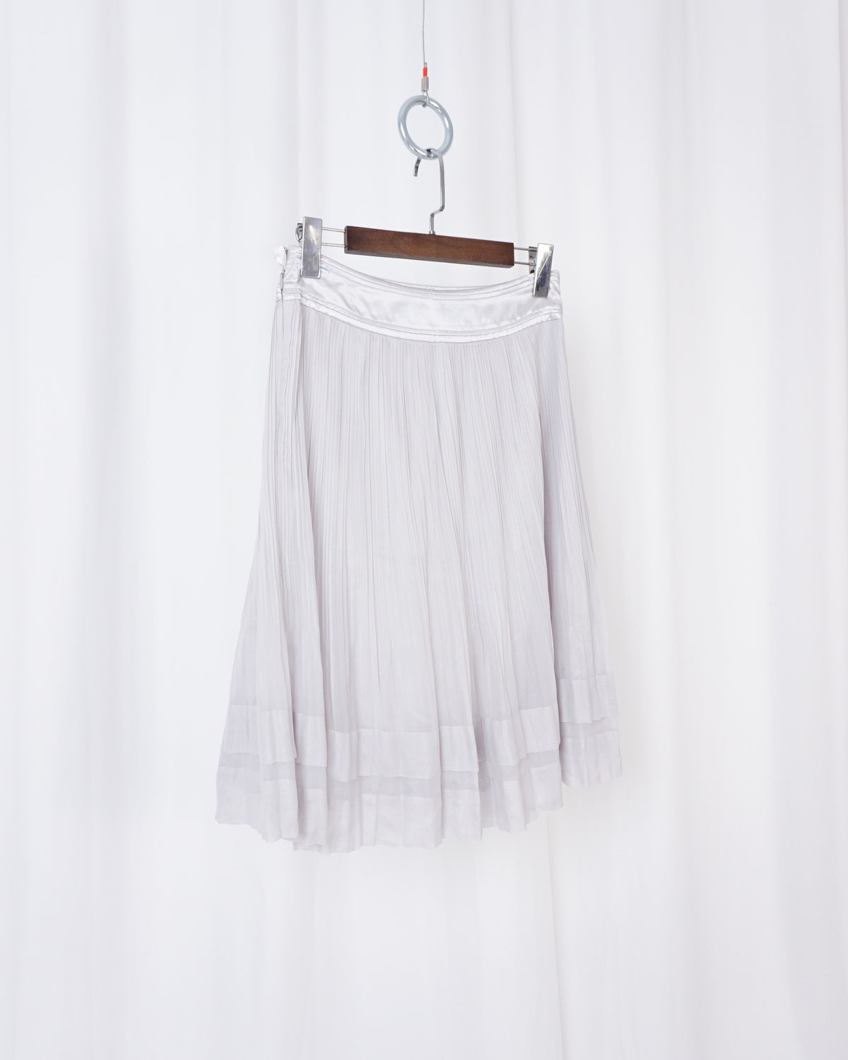 ELLE Grey/Metalic Midi Skirt - alternate view
