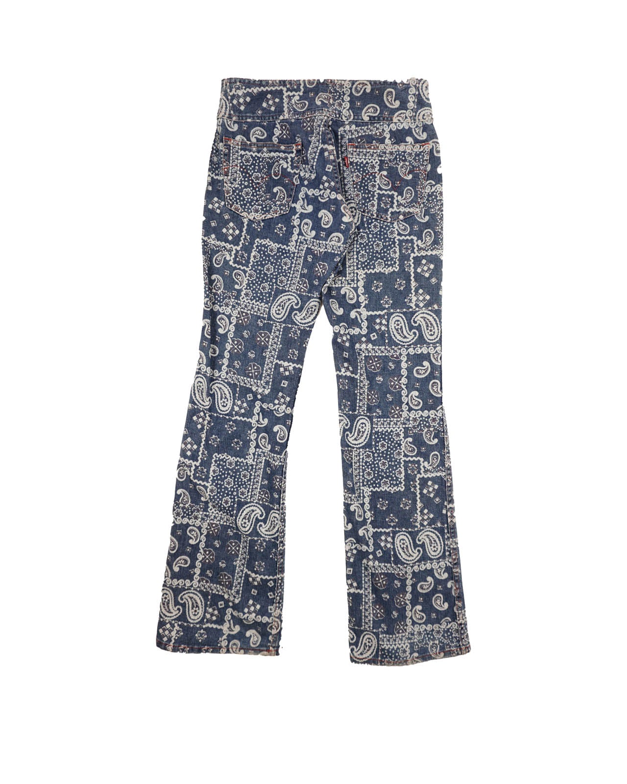 (29") HYSTERIC GLAMOUR Vintage Paisley Print Flare Jeans