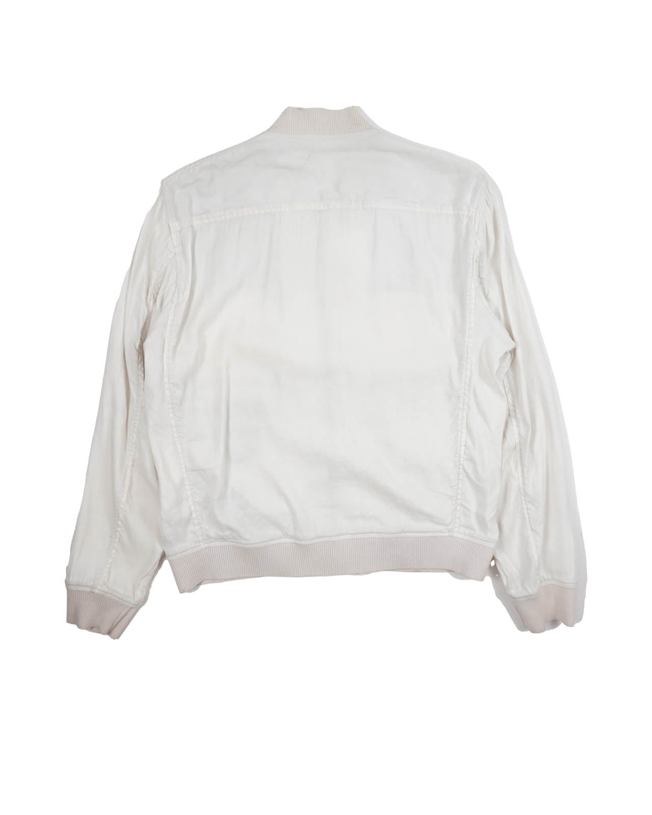 (M/L) SOLID HOMME Korean Ivory Zipped Jacket