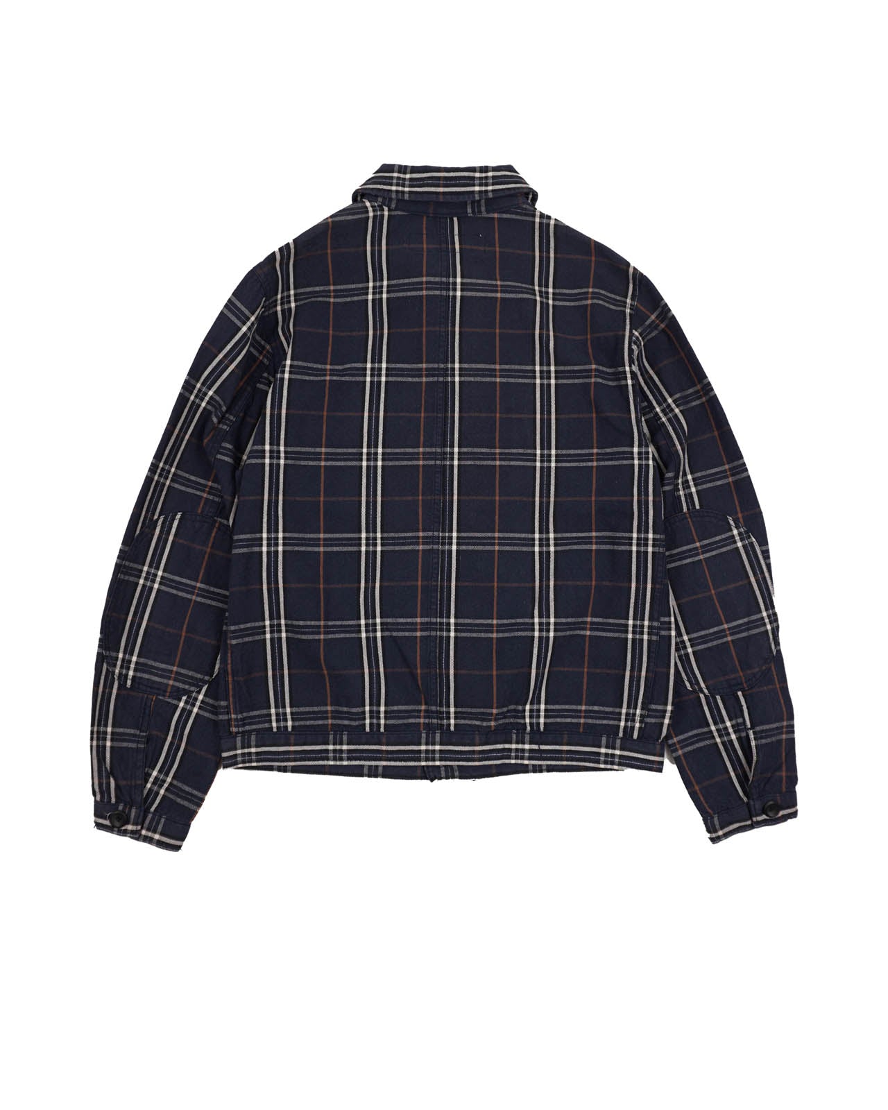 (S/M) NEVER SEEN THING Navy Plaid Chore Jacket