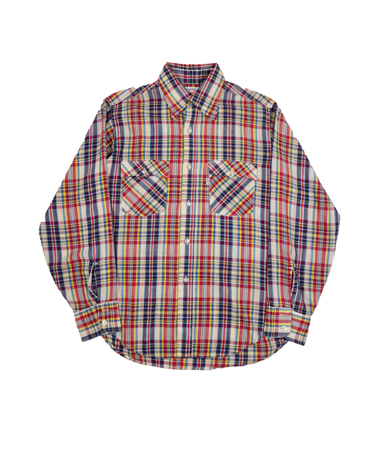 (XL) LEVI'S Multicolour Plaid Long Sleeve Button Up