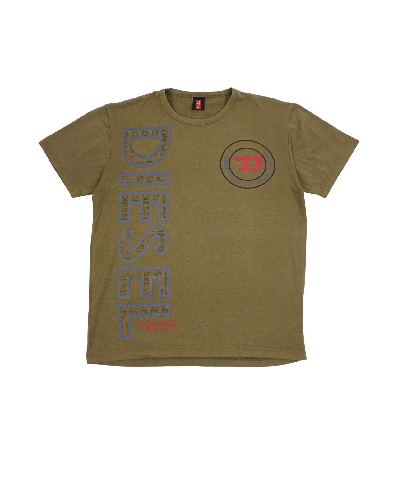 (M) DIESEL Mud Green Graphic Tee