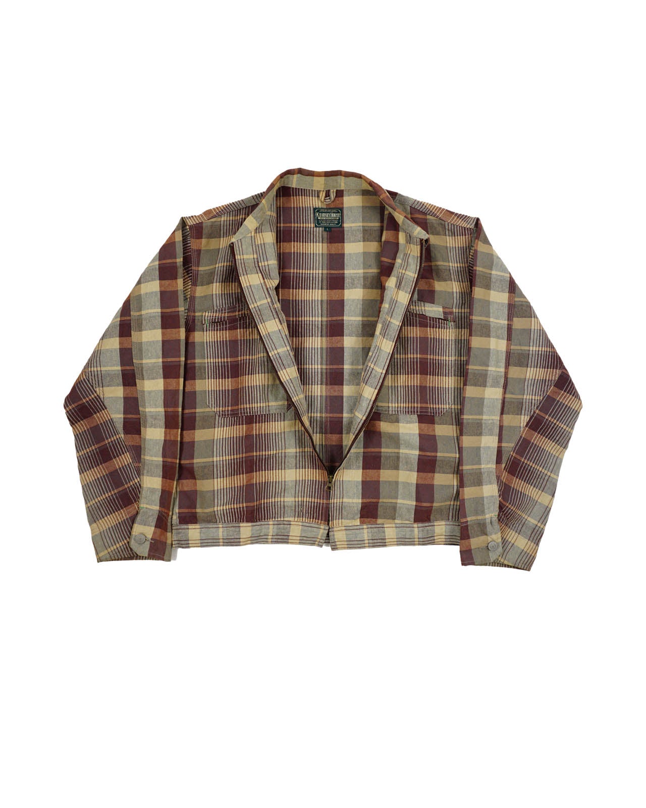 (L/XL) KEARNEY HOUSE Earthy Tone Plaid Jacket