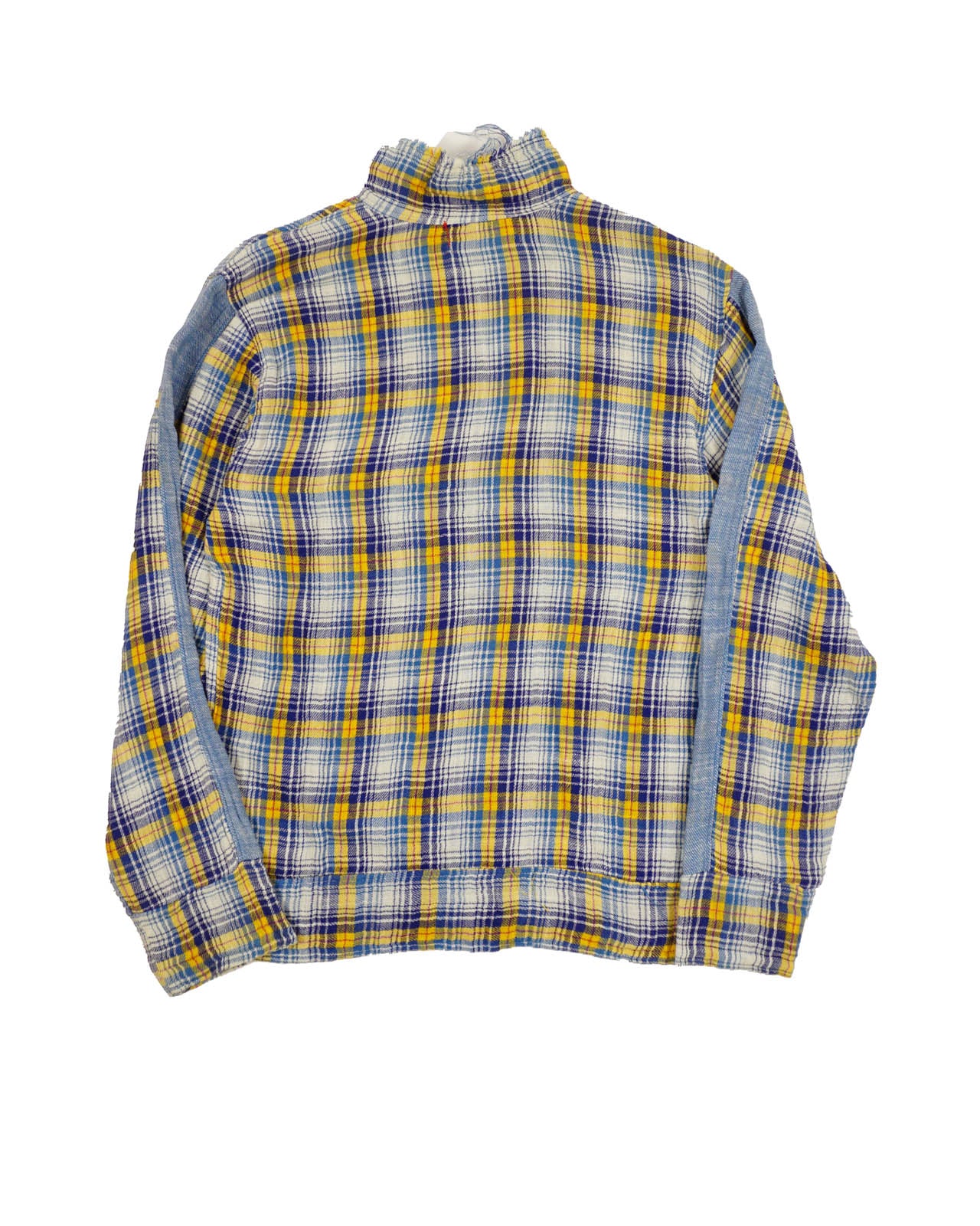 (M/L) Indian Motorcycle Blue/Yellow Plaid Light Jacket
