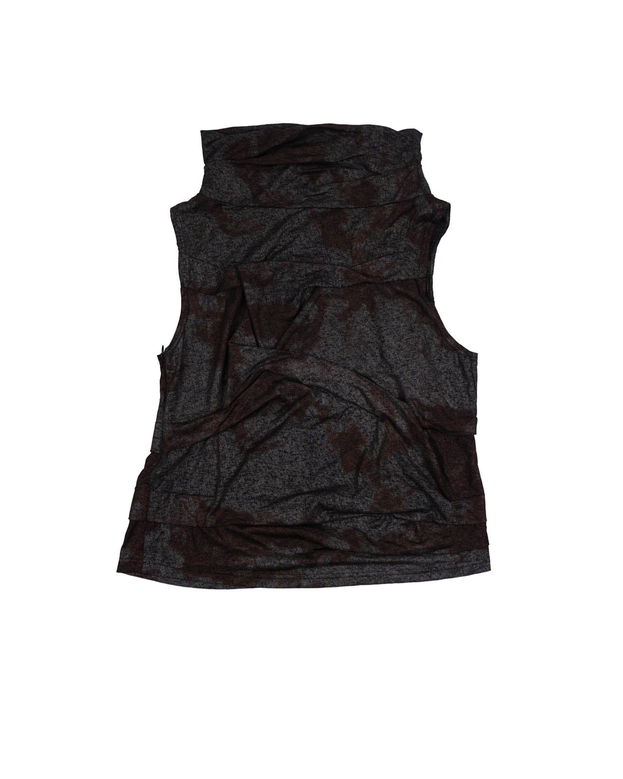 (M) Wet Look Metal Rust Tank Top