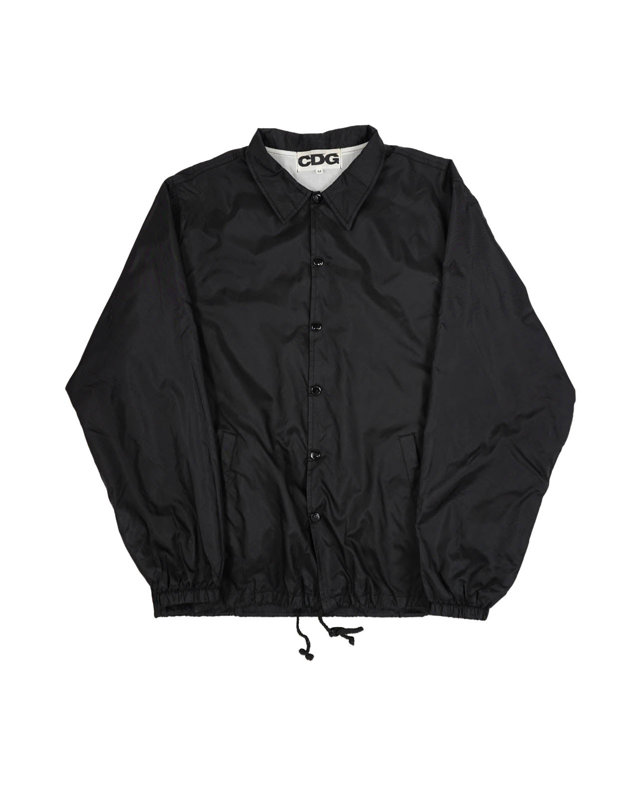 (L/XL) CDG 2019 Black Nylon Triple Print Rain Jacket