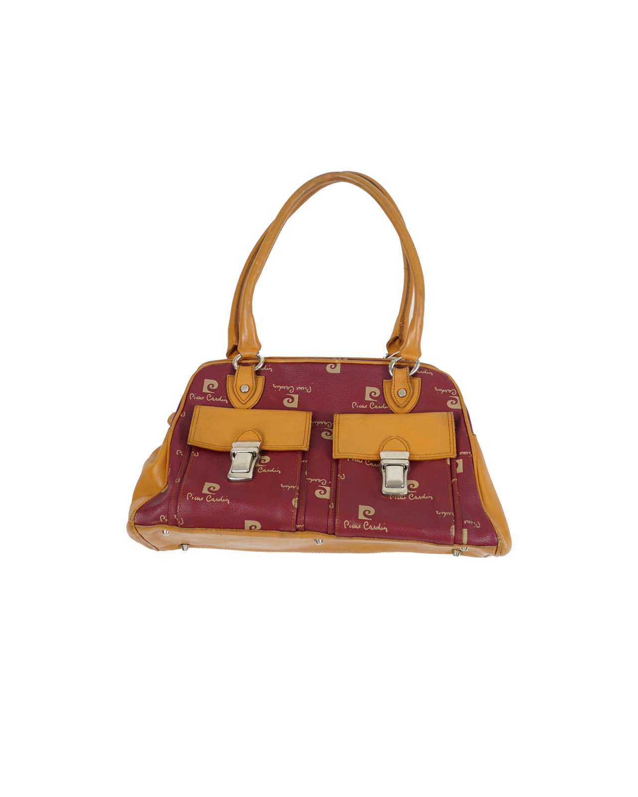 PIERRE CARDIN Vintage Orange/Red Leather Bag