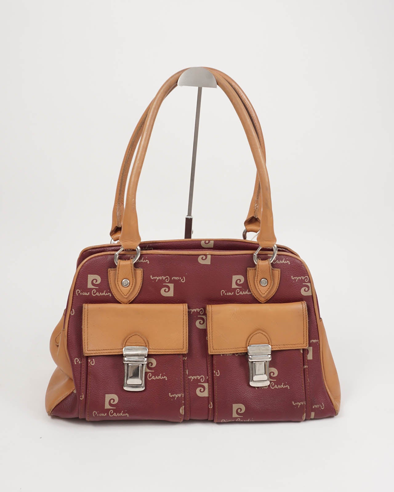 PIERRE CARDIN Vintage Orange/Red Leather Bag