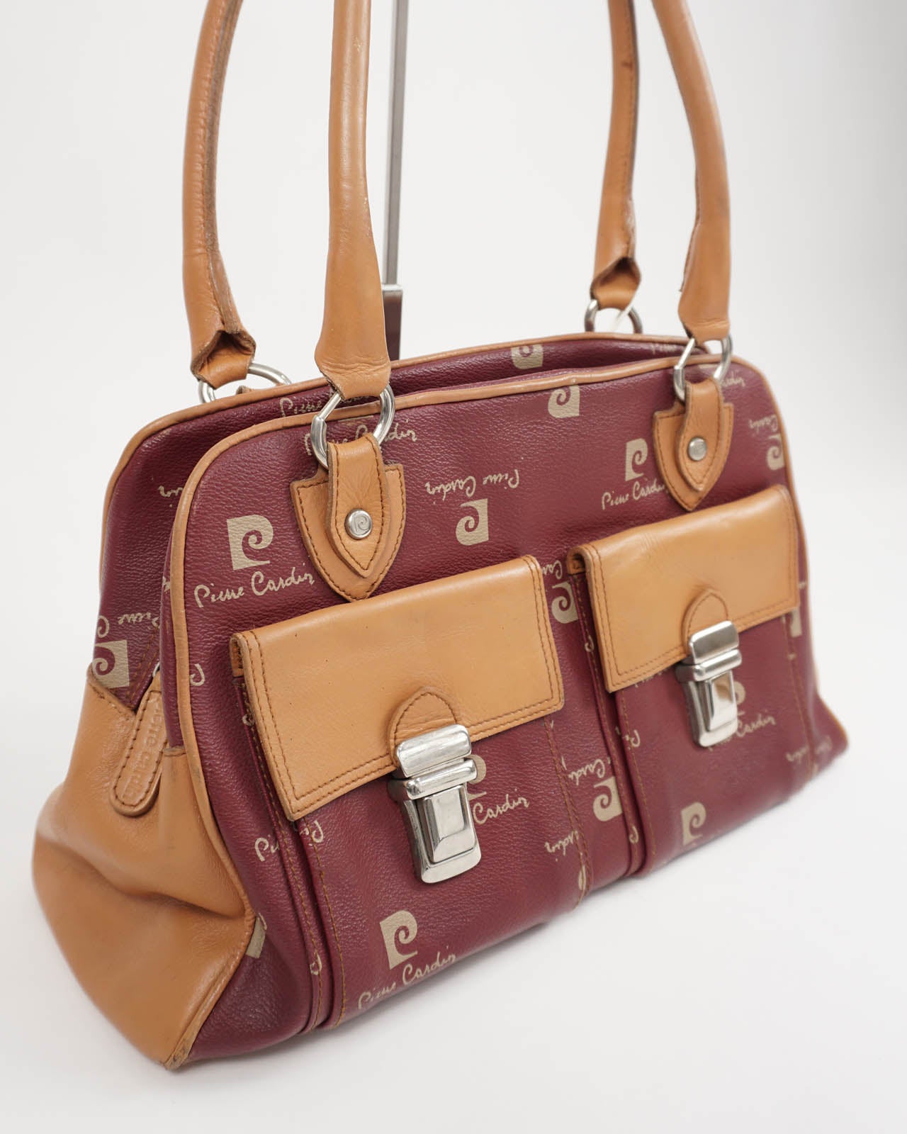 PIERRE CARDIN Vintage Orange/Red Leather Bag