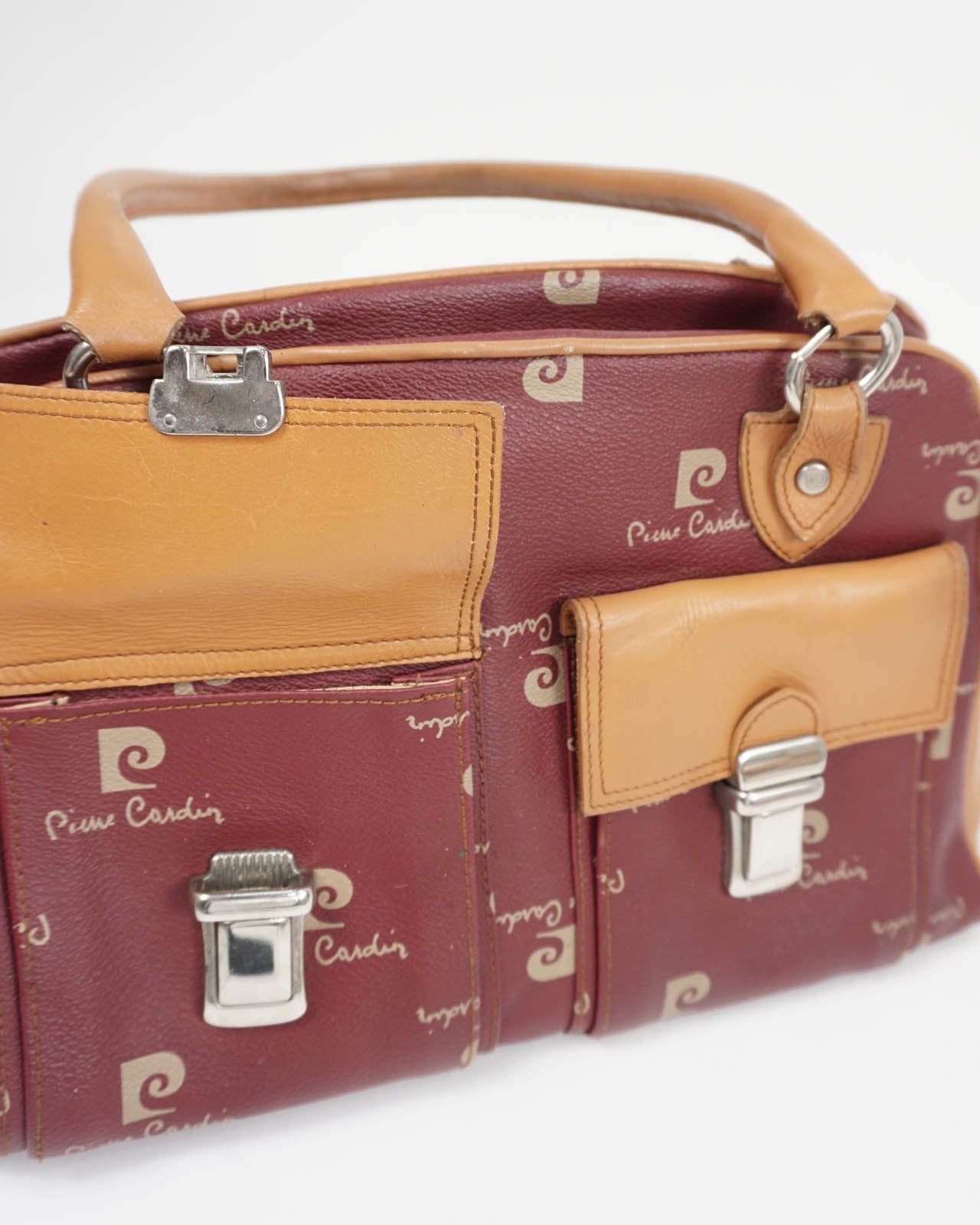 PIERRE CARDIN Vintage Orange/Red Leather Bag