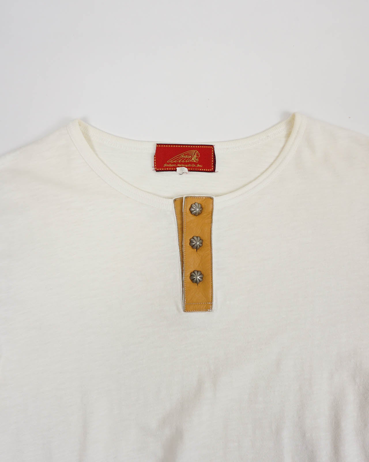(S/M) Indian Motorcycle Cream Tee
