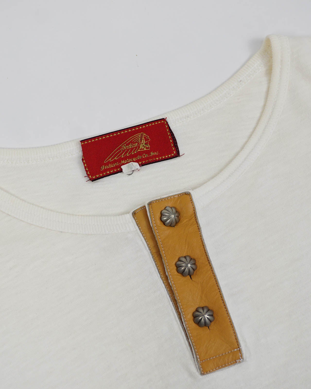 (S/M) Indian Motorcycle Cream Tee