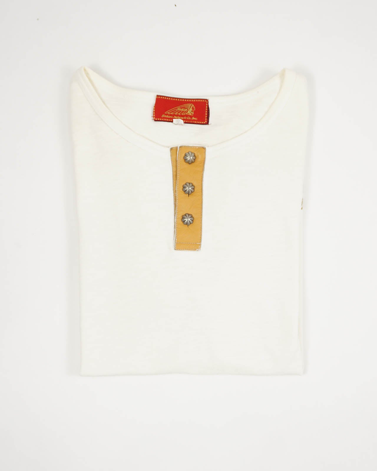 (S/M) Indian Motorcycle Cream Tee