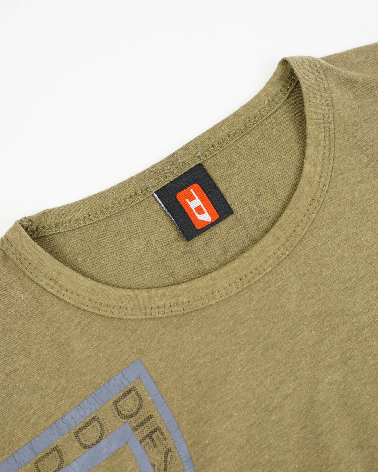 (M) DIESEL Mud Green Graphic Tee