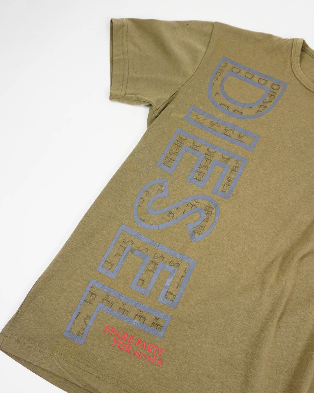 (M) DIESEL Mud Green Graphic Tee
