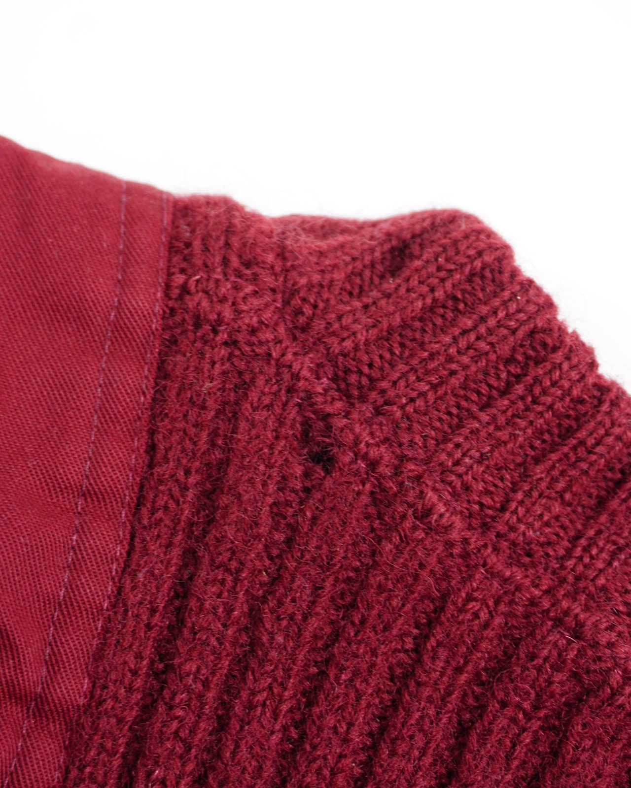 (L) 100% Wool British Burgundy Commando Sweater