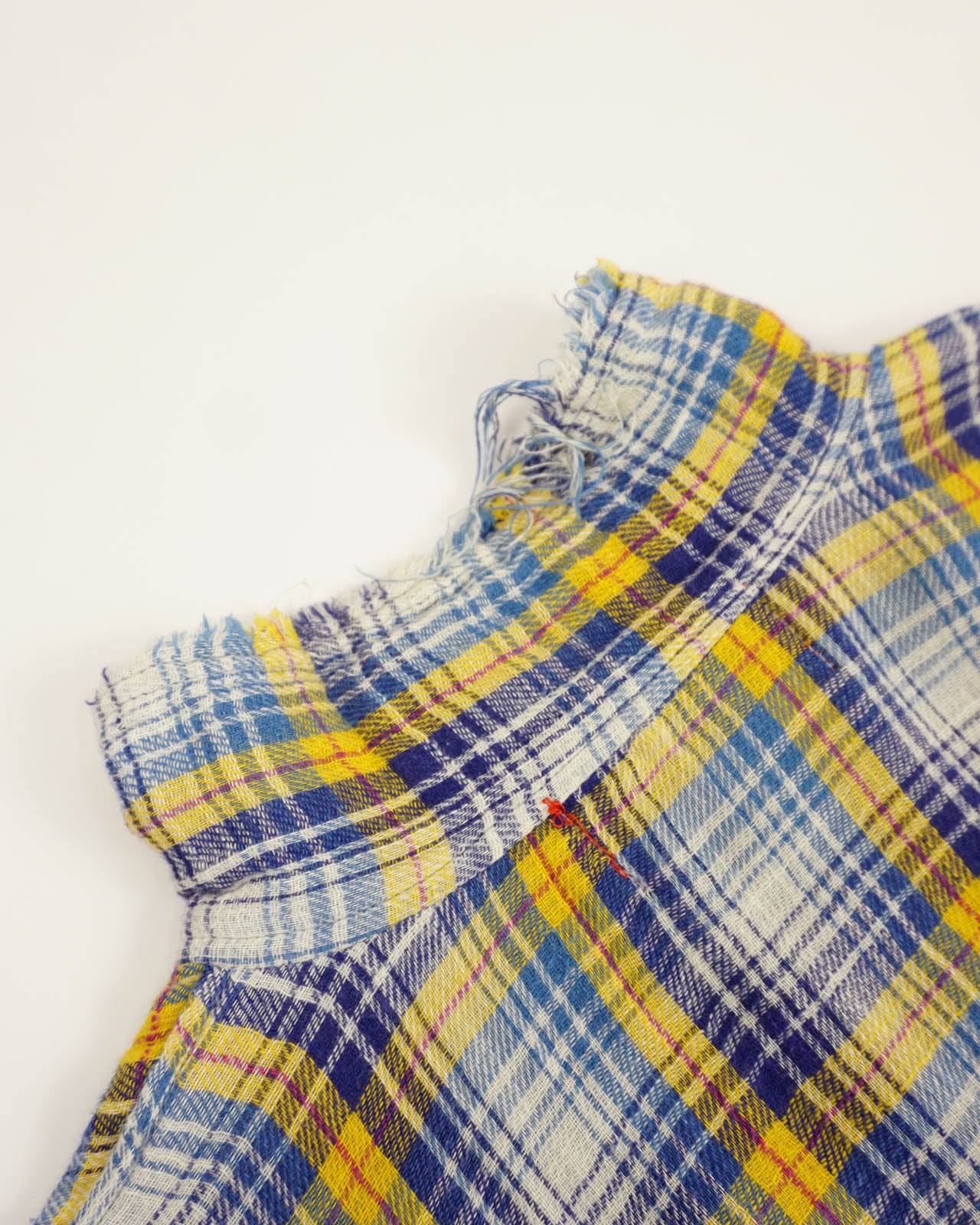 (M/L) Indian Motorcycle Blue/Yellow Plaid Light Jacket