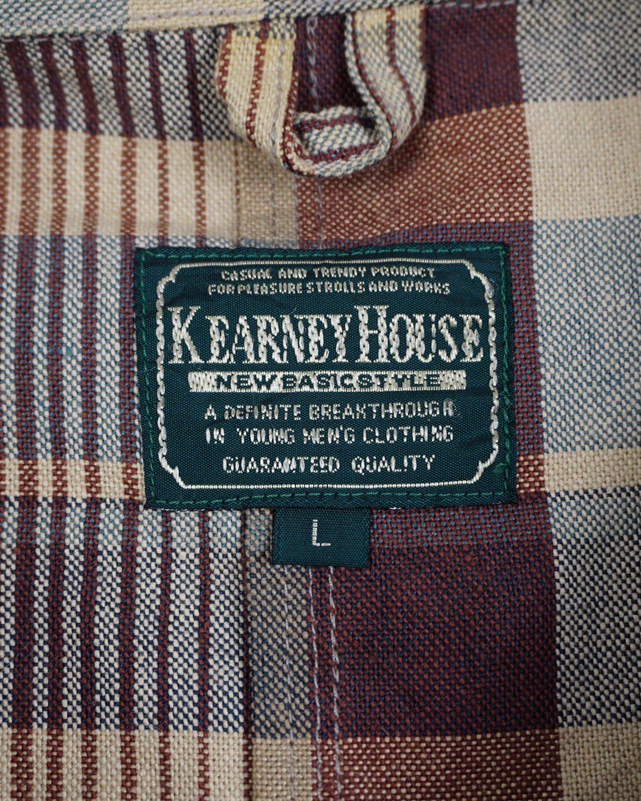 (L/XL) KEARNEY HOUSE Earthy Tone Plaid Jacket