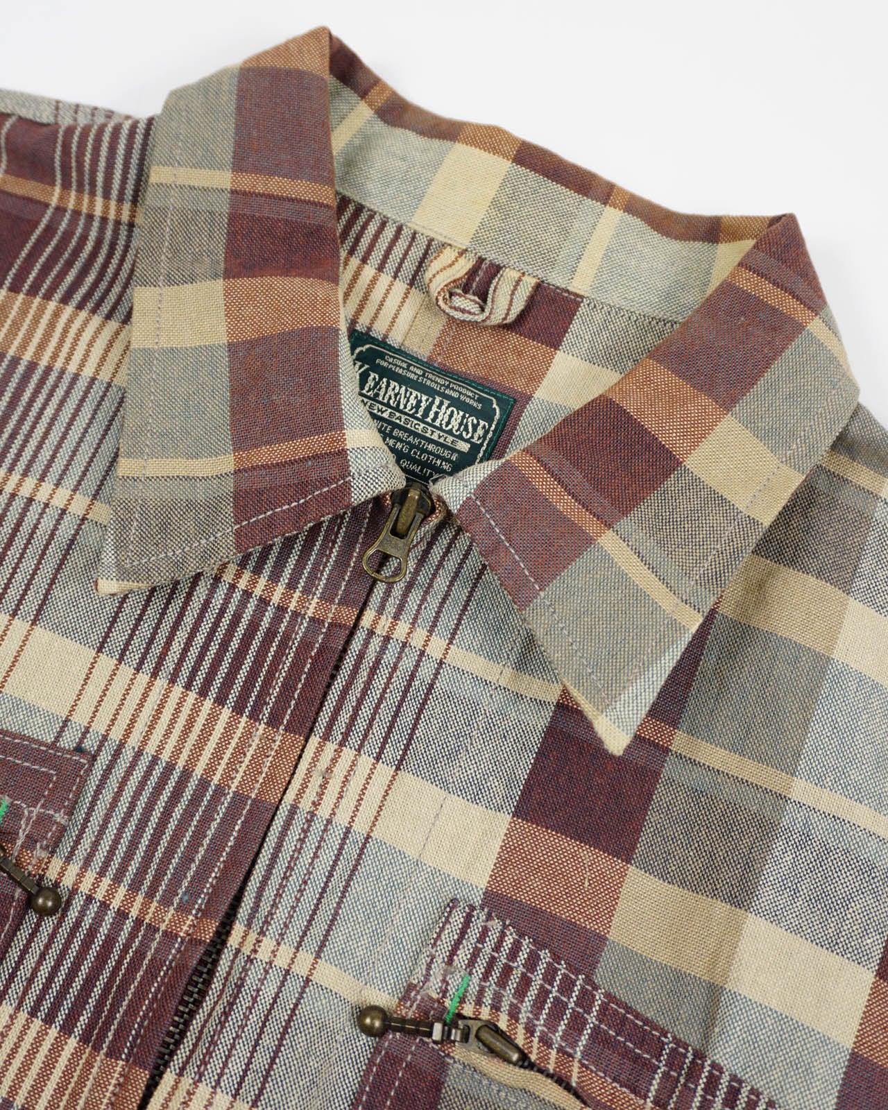 (L/XL) KEARNEY HOUSE Earthy Tone Plaid Jacket