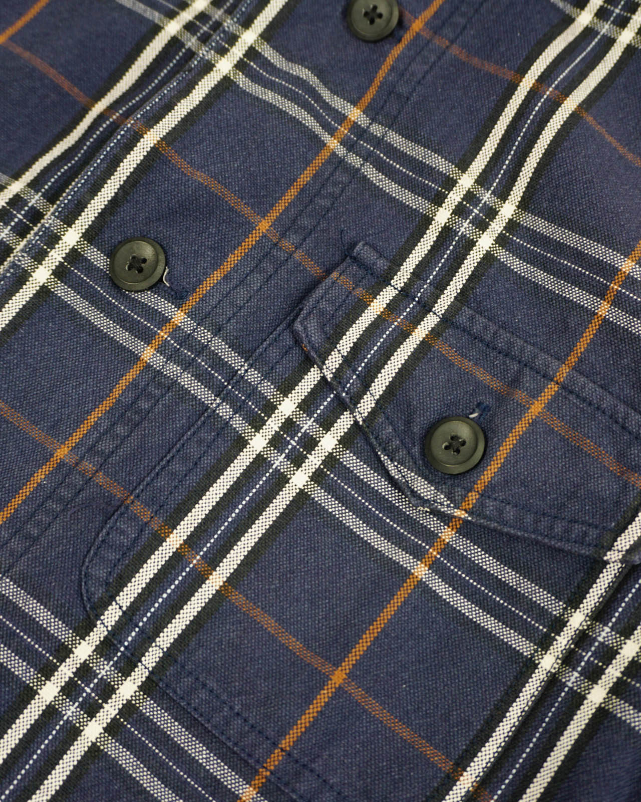 (S/M) NEVER SEEN THING Navy Plaid Chore Jacket