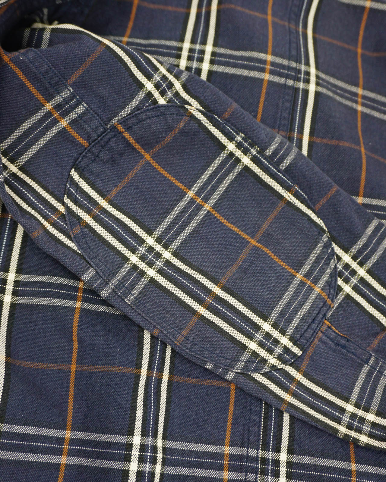 (S/M) NEVER SEEN THING Navy Plaid Chore Jacket