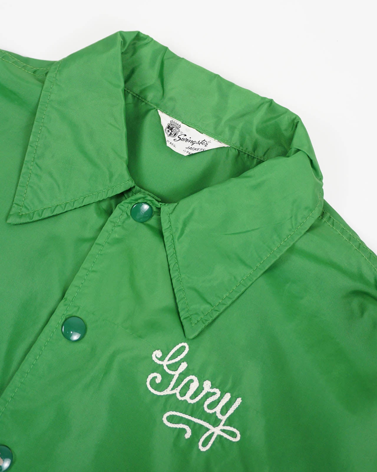 (XL) SWINGSTER Green Nylon Coach Jacket