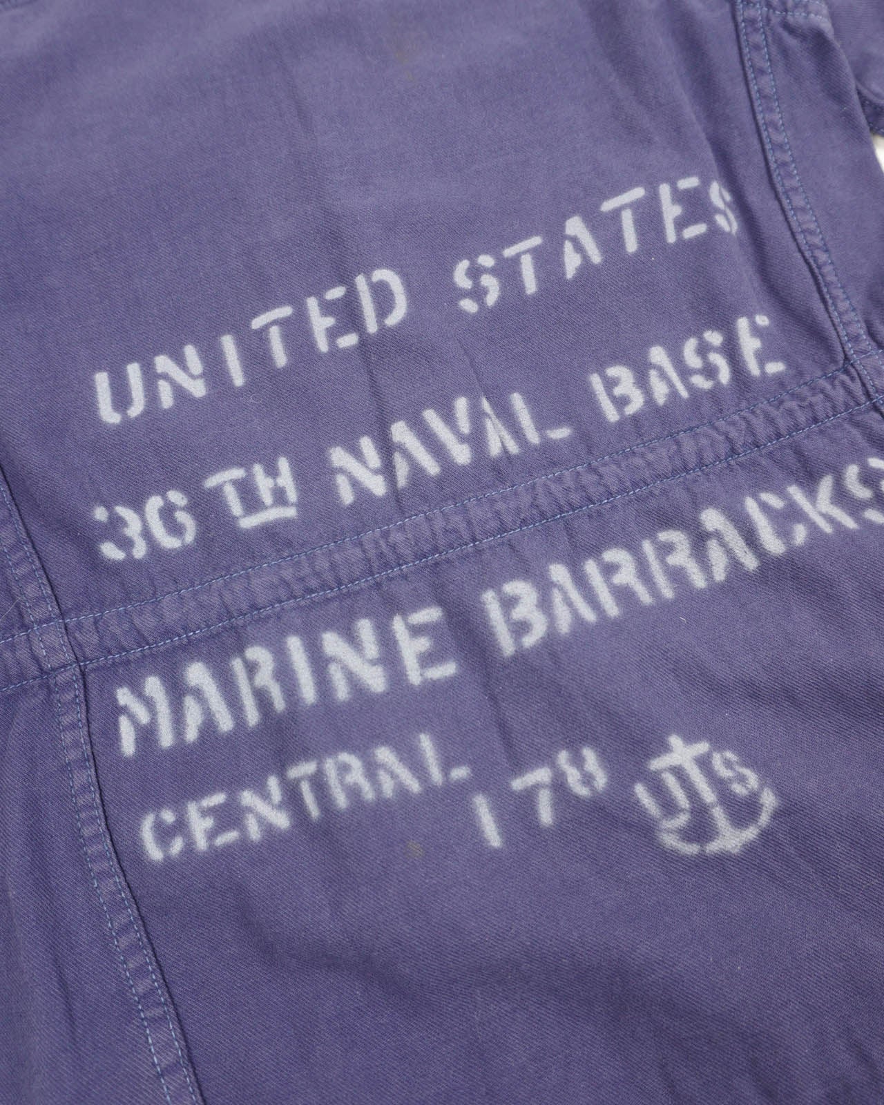 (S) Marine Nation Navy Cinched Waist Work Jacket