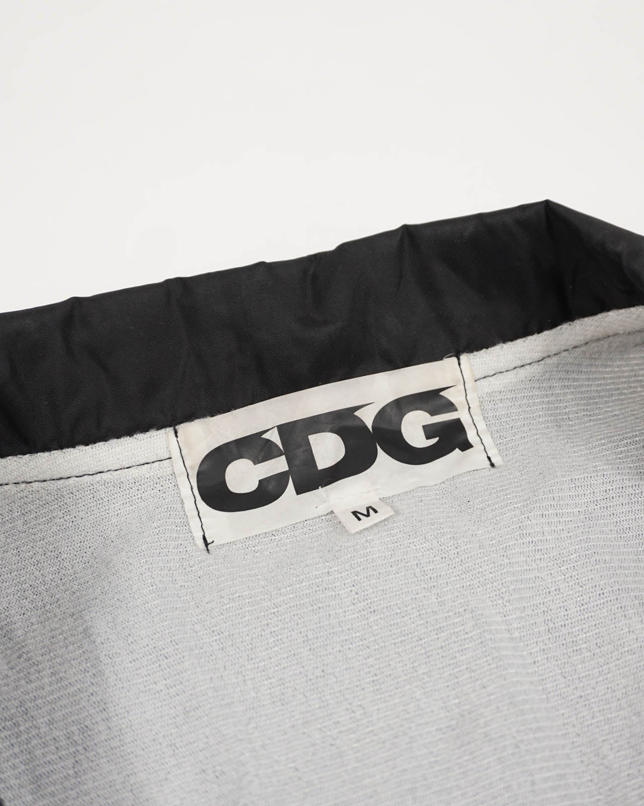 (L/XL) CDG 2019 Black Nylon Triple Print Rain Jacket