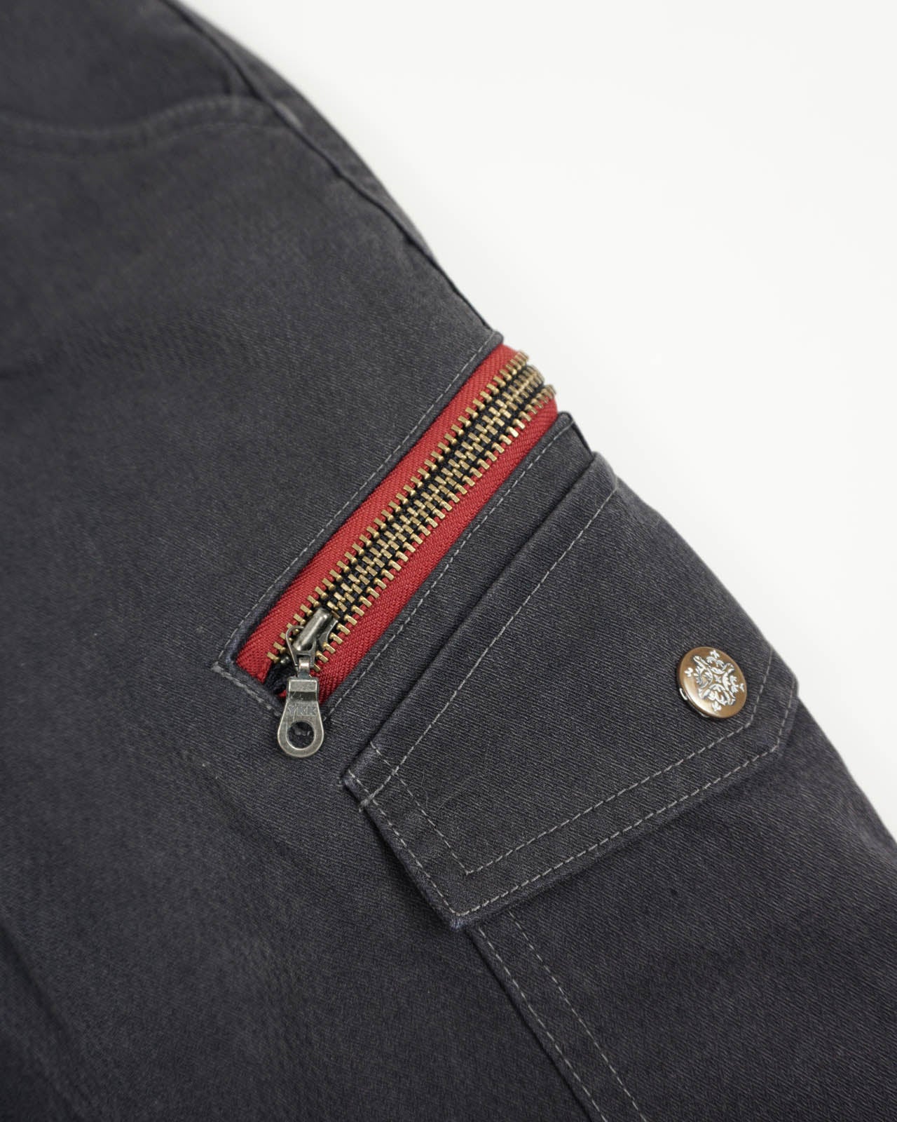(30") JAWIN Washed Black Cargo Pants