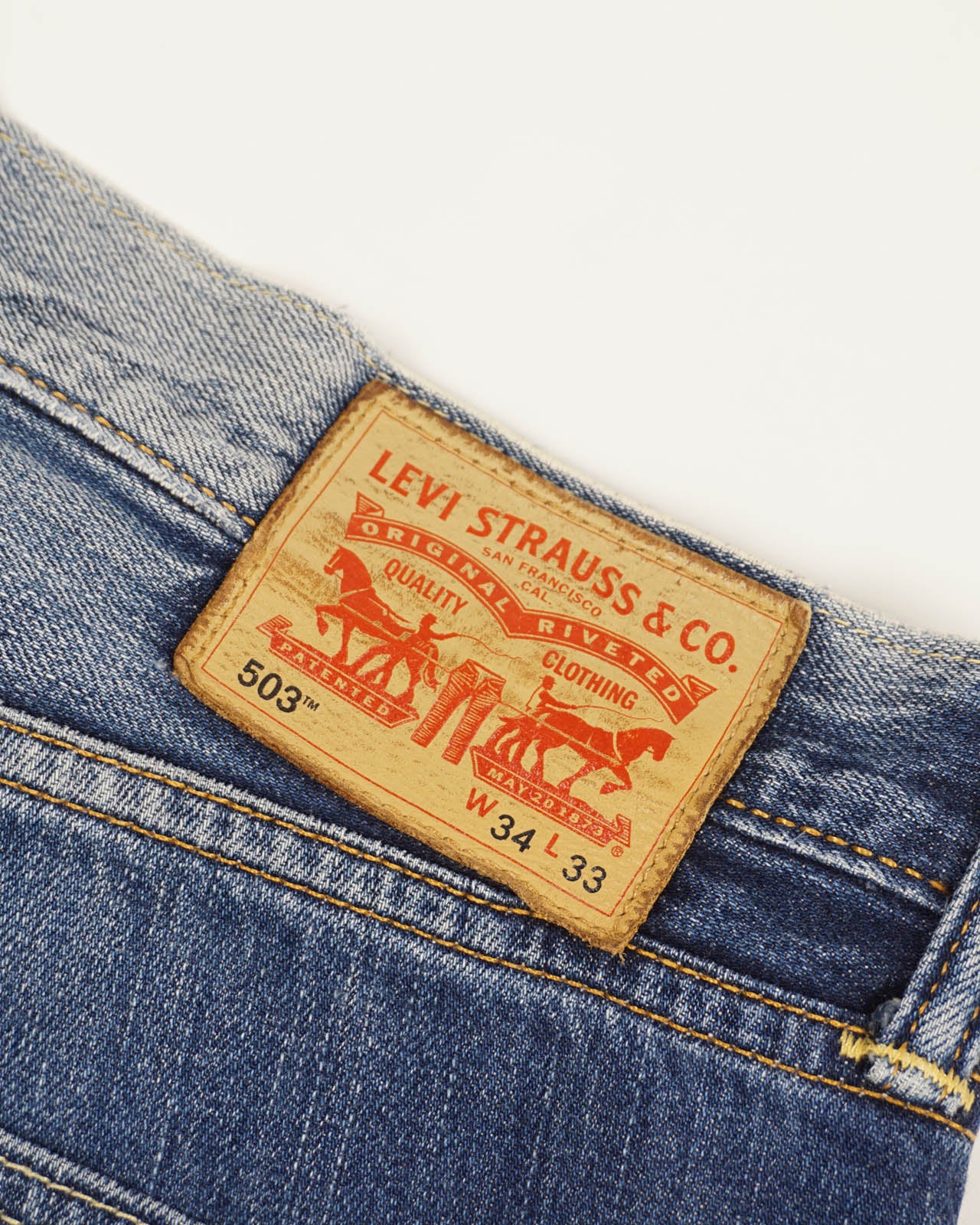 (34") LEVI'S 503 Straight Jeans
