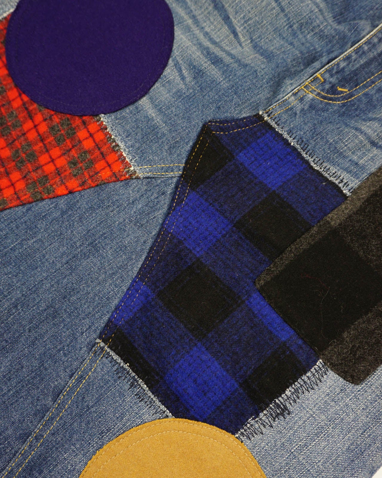 (29") JUNYA WATANABE X CDG Patchwork DenimSkirt