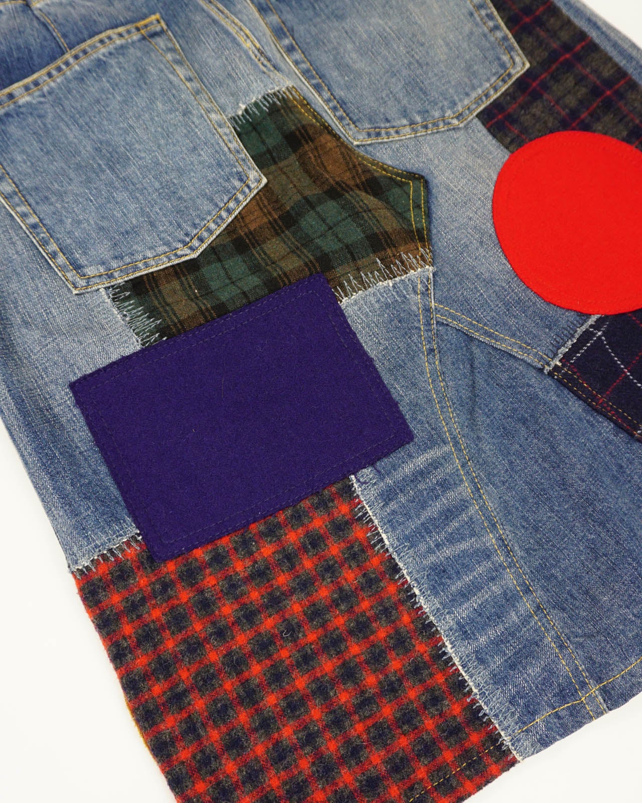 (29") JUNYA WATANABE X CDG Patchwork DenimSkirt