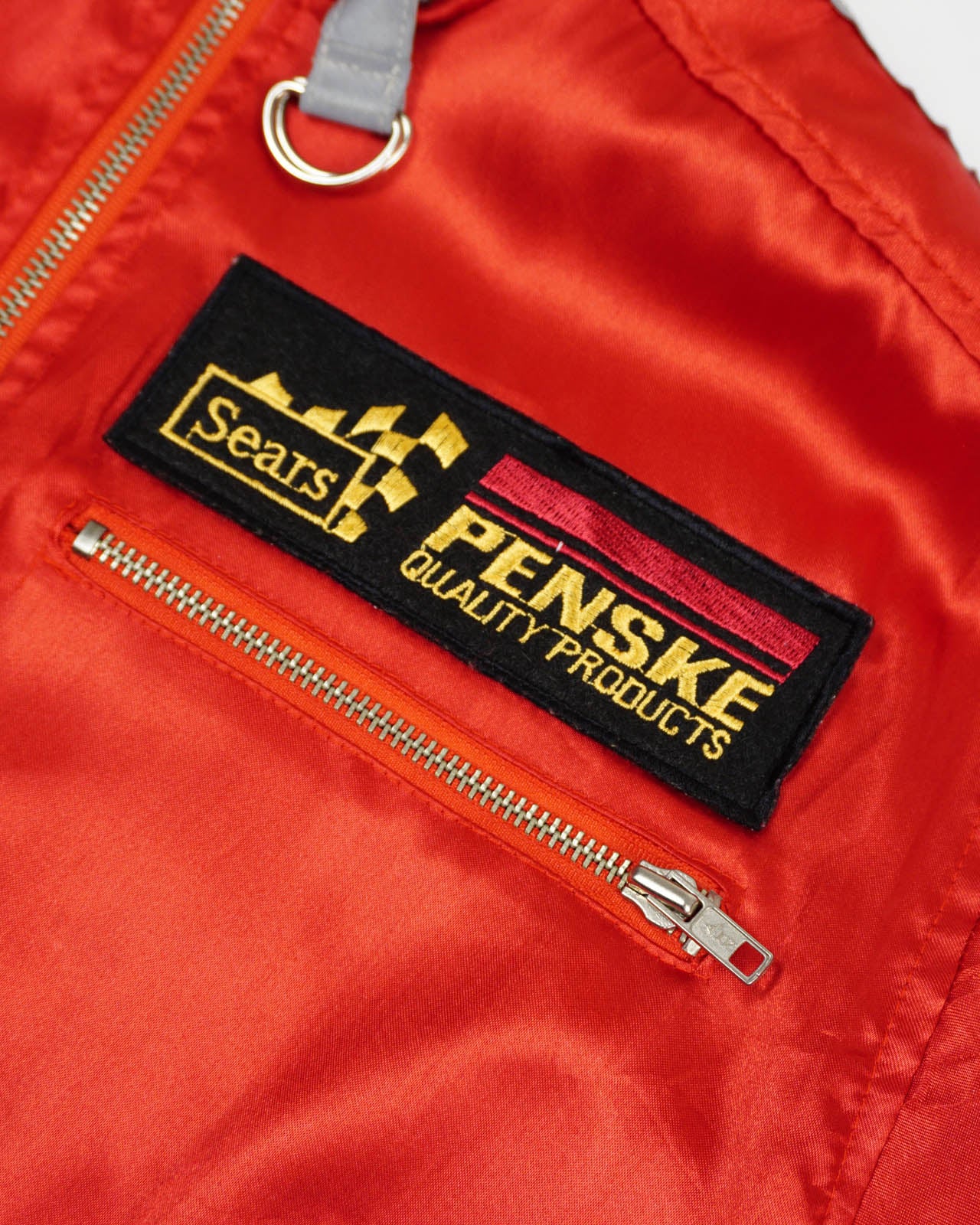 (M) 1970s Vintage H.S.T Red Racing Jacket