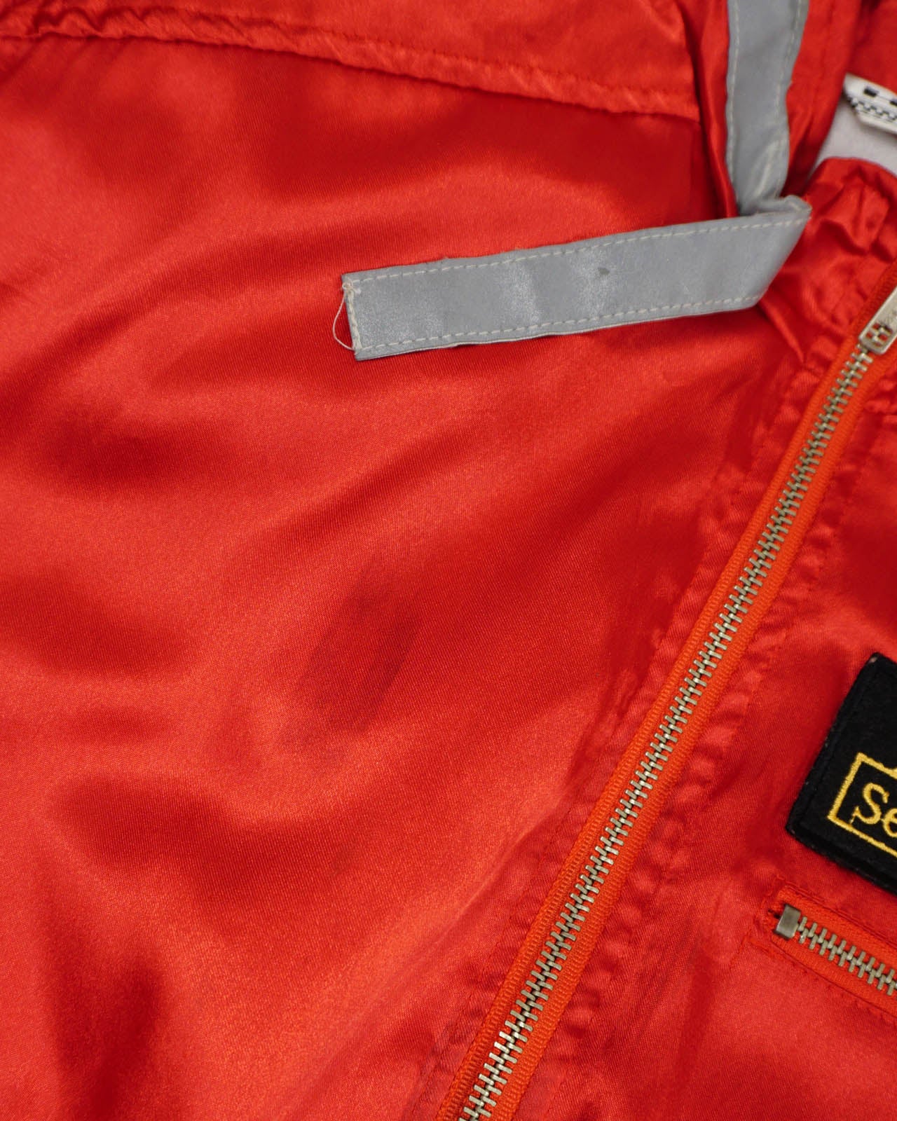 (M) 1970s Vintage H.S.T Red Racing Jacket