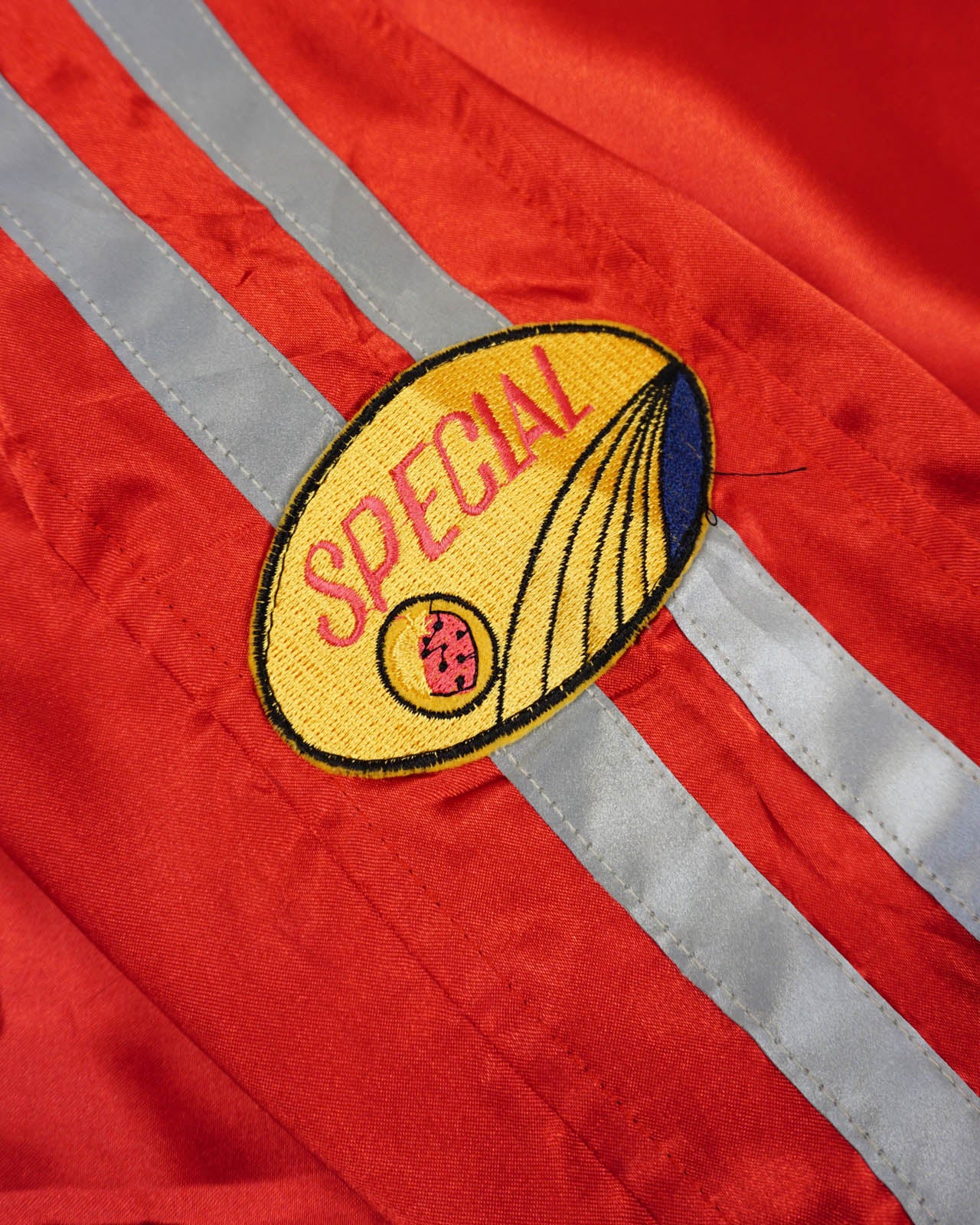 (M) 1970s Vintage H.S.T Red Racing Jacket