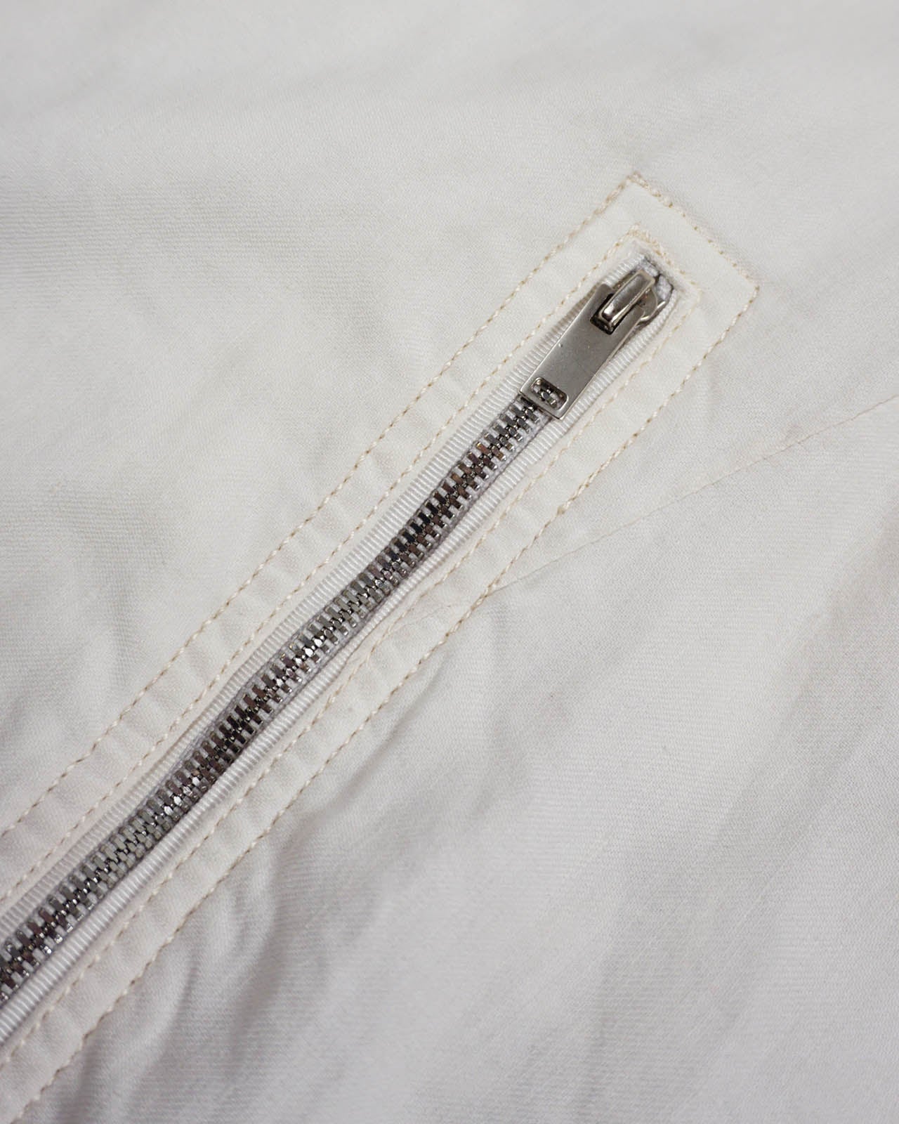 (M/L) SOLID HOMME Korean Ivory Zipped Jacket