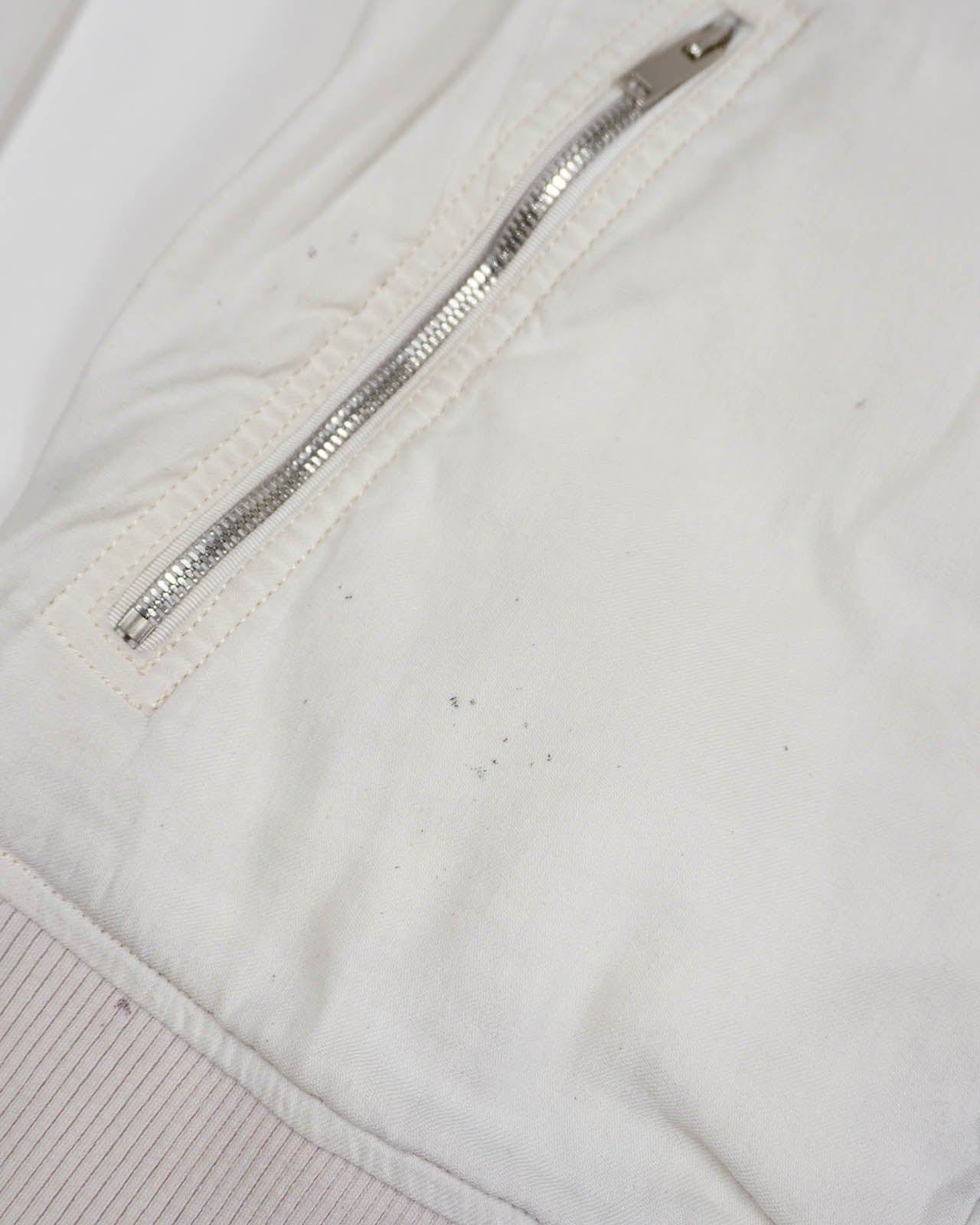 (M/L) SOLID HOMME Korean Ivory Zipped Jacket