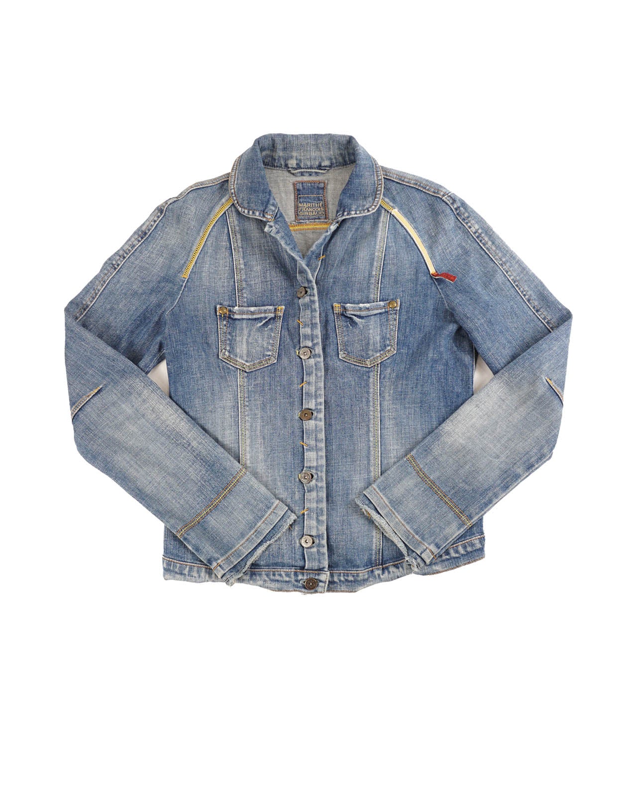(S) MARITHE FRANCOIS GIRBAUD Washed Denim Jacket