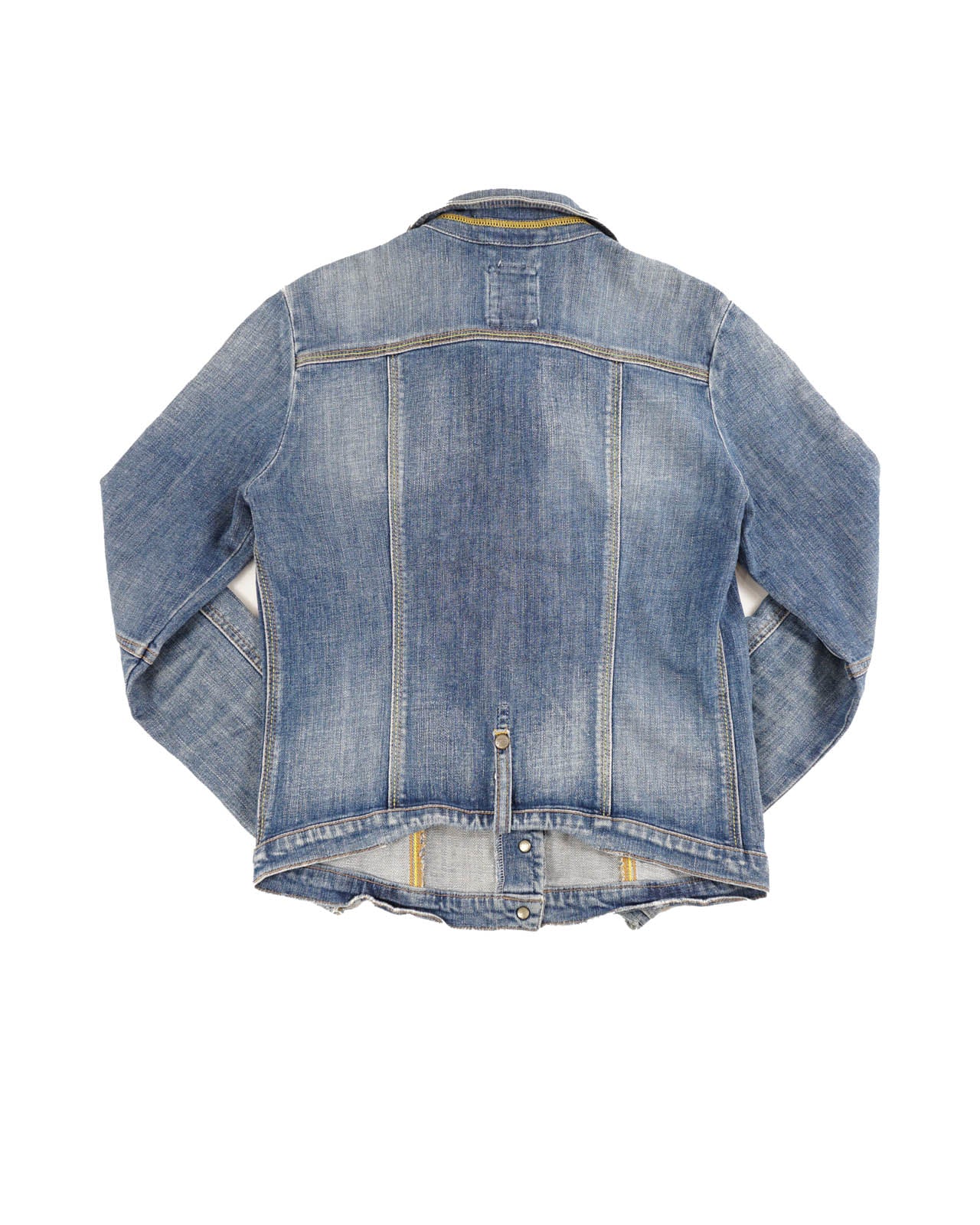 (S) MARITHE FRANCOIS GIRBAUD Washed Denim Jacket